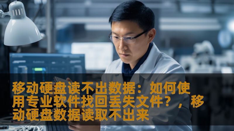 当你的移动硬盘无法读取，重要文件丢失时，不必惊慌。本文为你提供一站式解决方案，帮助你使用专业数据恢复软件，轻松找回丢失的文件。
