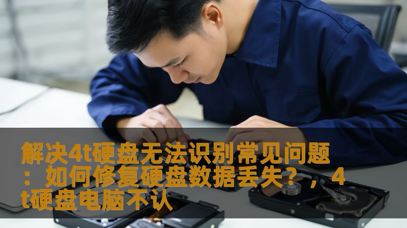 本文深入探讨了4T硬盘无法识别的常见问题，并提供了有效的修复方法，帮助用户解决数据丢失问题，恢复宝贵的数据，确保硬盘的正常使用。