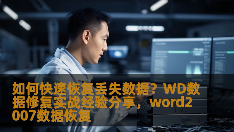 如何快速恢复丢失数据？WD数据修复实战经验分享，word2007数据恢复
