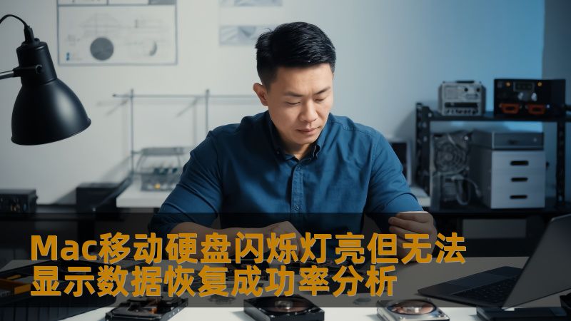 Mac移动硬盘闪烁灯亮但无法显示数据恢复成功率分析