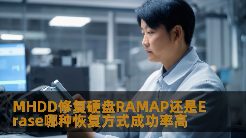 分析MHDD修复硬盘的RAMAP与Erase恢复方式，探讨成功率及适用场景，帮助用户选择合适的恢复方法。
