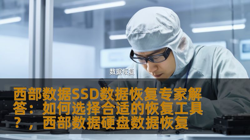 本文由西部数据SSD数据恢复专家提供，深入分析了在面对数据丢失问题时，如何选择合适的恢复工具，帮助用户尽快恢复宝贵数据，减少损失。