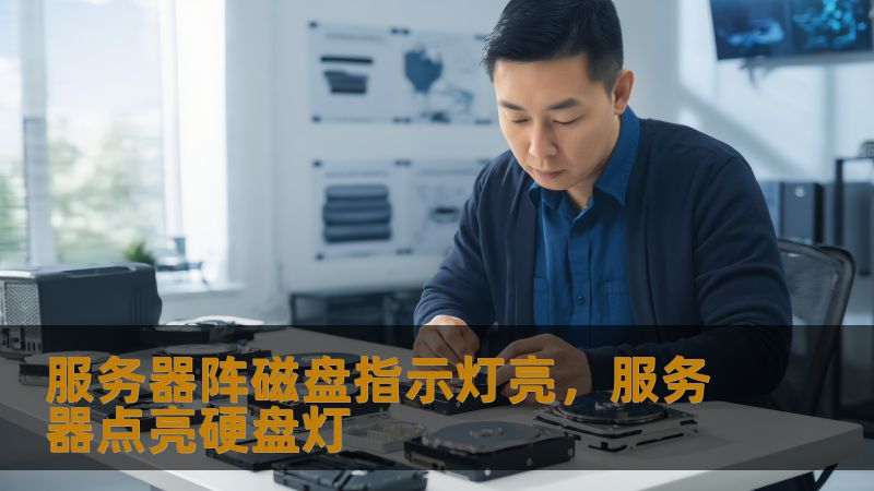服务器阵磁盘指示灯亮，服务器点亮硬盘灯