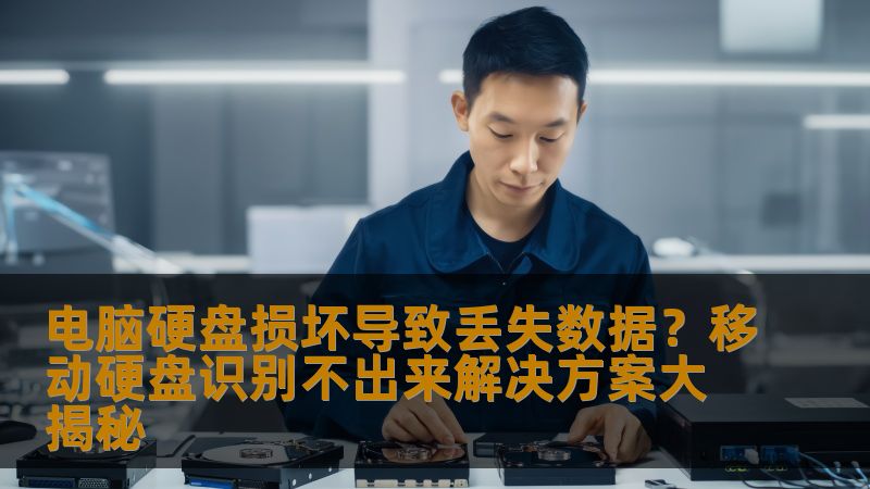 电脑硬盘损坏导致丢失数据？移动硬盘识别不出来解决方案大揭秘