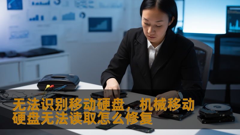无法识别移动硬盘，机械移动硬盘无法读取怎么修复