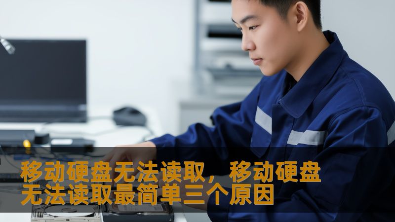 移动硬盘无法读取，移动硬盘无法读取最简单三个原因