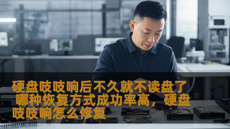 发现硬盘出现吱吱响声并且无法读取数据，如何恢复数据？本文将为您介绍不同的硬盘数据恢复方式，帮助您最大化提高恢复成功率。