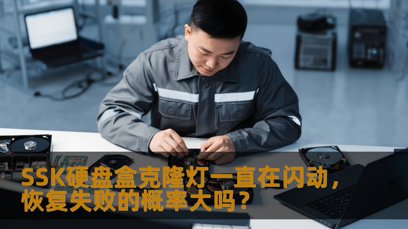 SSK硬盘盒克隆灯闪动可能导致数据恢复失败，本文将分析故障原因及恢复方法，帮助用户解决问题。