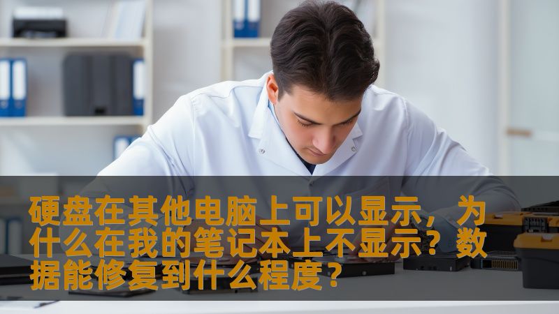硬盘在其他电脑上可以显示，为什么在我的笔记本上不显示？数据能修复到什么程度？