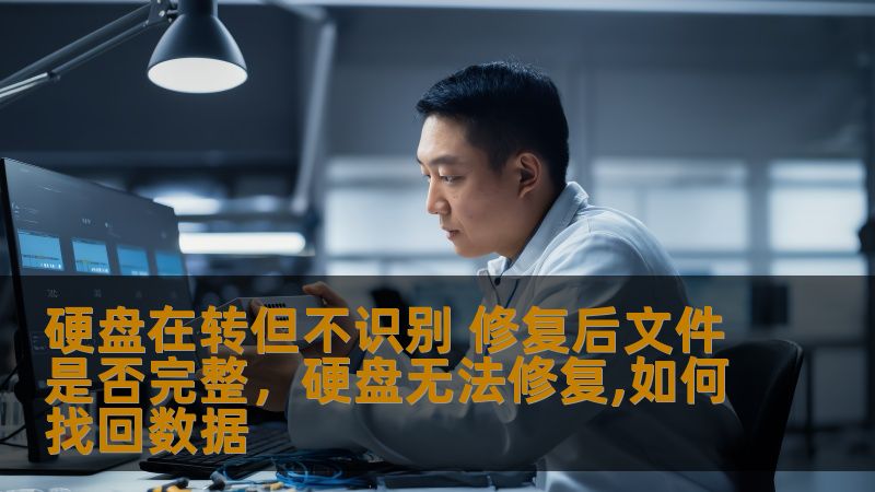 硬盘在转但不识别 修复后文件是否完整，硬盘无法修复,如何找回数据