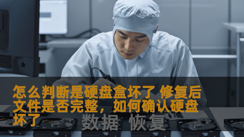 怎么判断是硬盘盒坏了 修复后文件是否完整，如何确认硬盘坏了