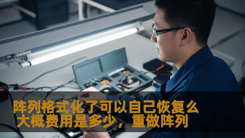 阵列格式化了可以自己恢复么 大概费用是多少，重做阵列