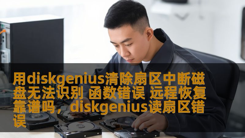 用diskgenius清除扇区中断磁盘无法识别 函数错误 远程恢复靠谱吗，diskgenius读扇区错误