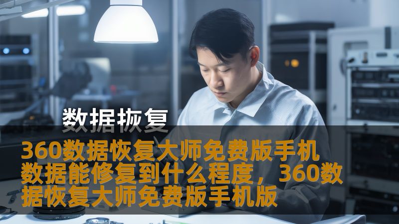 在手机数据丢失的情况下，360数据恢复大师免费版是否能够完美恢复你的数据？本文将详细分析360数据恢复大师手机版的功能、优势及其修复能力。