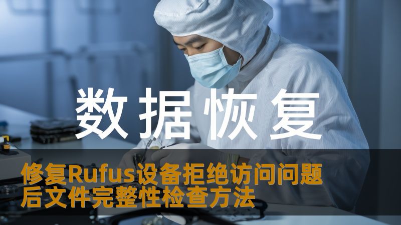 修复Rufus设备拒绝访问问题后文件完整性检查方法