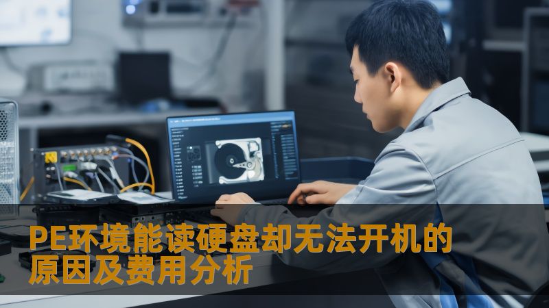 PE环境能读硬盘却无法开机的原因及费用分析 PE环境能读硬盘却无法开机的原因及费用分析