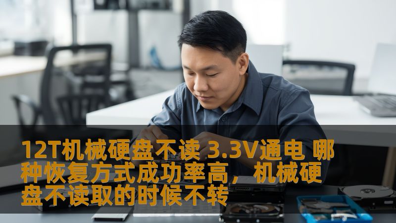 12T机械硬盘如果不读，且3.3V通电，很多用户都会面临数据恢复难题。本文将从多方面深入分析硬盘恢复的常见方法，帮助你找到成功率高的恢复方案。