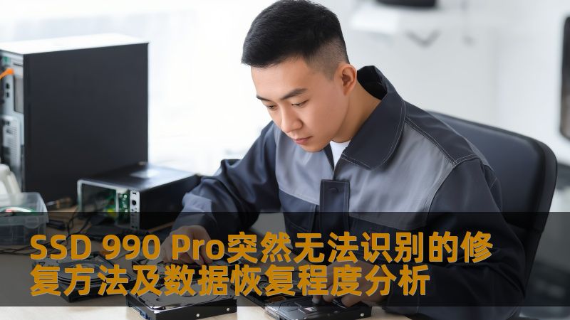 SSD 990 Pro突然无法识别的修复方法及数据恢复程度分析