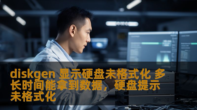 diskgen 显示硬盘未格式化 多长时间能拿到数据，硬盘提示未格式化