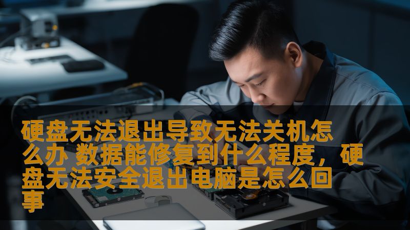 硬盘无法退出导致无法关机怎么办 数据能修复到什么程度，硬盘无法安全退出电脑是怎么回事                    现代科技发展迅速，硬盘作为计算机中最重要的存储设备之一，承载着大量的数据和文件。在日常使用过程中，许多用户可能会遇到“硬盘无法退出，导致无法关机”的问题。面对这种情况，我们该如何处理？数据又能修复到什么程度？本文将详细分析这一问题，帮助您快速找到解决方案。    硬盘无法退出