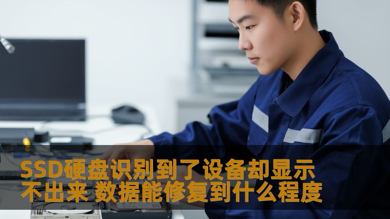 SSD硬盘识别到了设备却无法显示数据？本文深入分析数据修复程度及解决方案，帮助您有效恢复数据。