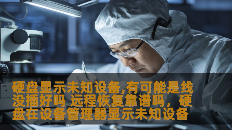 硬盘显示未知设备,有可能是线没插好吗 远程恢复靠谱吗，硬盘在设备管理器显示未知设备