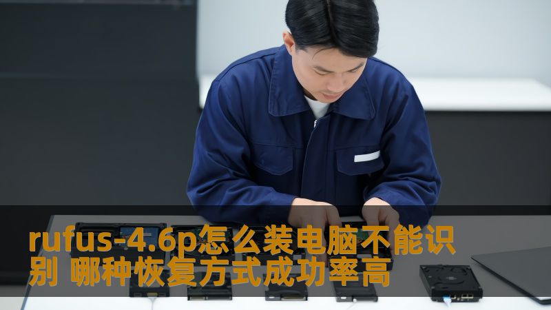 了解rufus-4.6p装机过程中电脑无法识别的原因，以及各种数据恢复方式的成功率，助您解决问题。