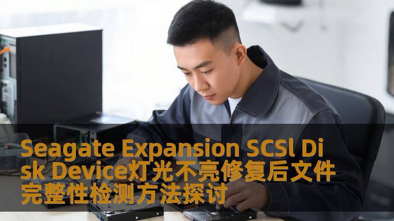 Seagate Expansion SCSl Disk Device灯光不亮修复后文件完整性检测方法探讨