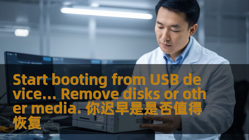 Start booting from USB device... Remove disks or other media. 你迟早是是否值得恢复，了解如何处理USB启动故障，恢复数据的有效方法。