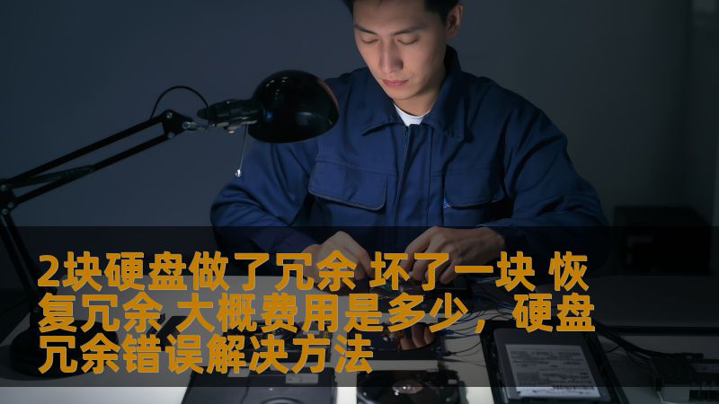 2块硬盘做了冗余 坏了一块 恢复冗余 大概费用是多少，硬盘冗余错误解决方法