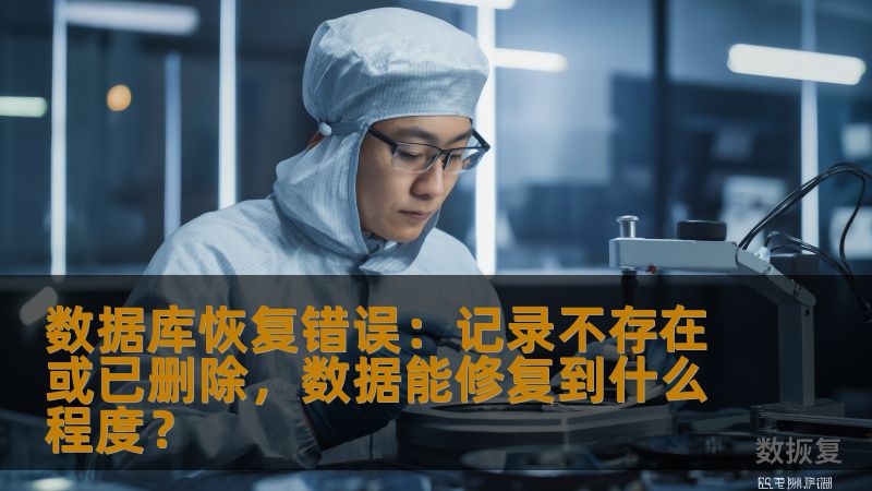 数据库恢复错误：记录不存在或已删除，数据能修复到什么程度？