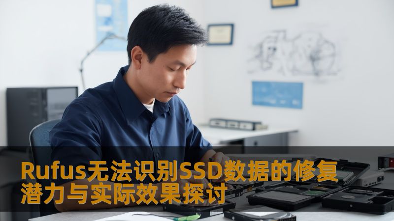 探讨Rufus无法识别SSD数据的修复潜力与实际效果，提供详细的故障分析及恢复方法。