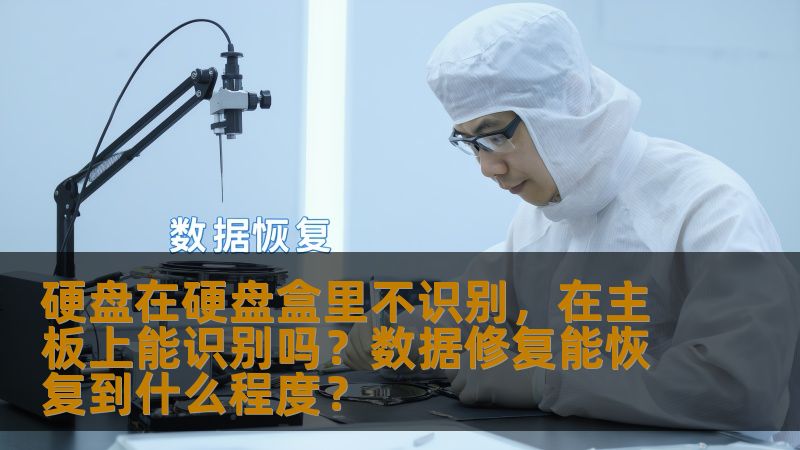 硬盘在硬盘盒里不识别，在主板上能识别吗？数据修复能恢复到什么程度？