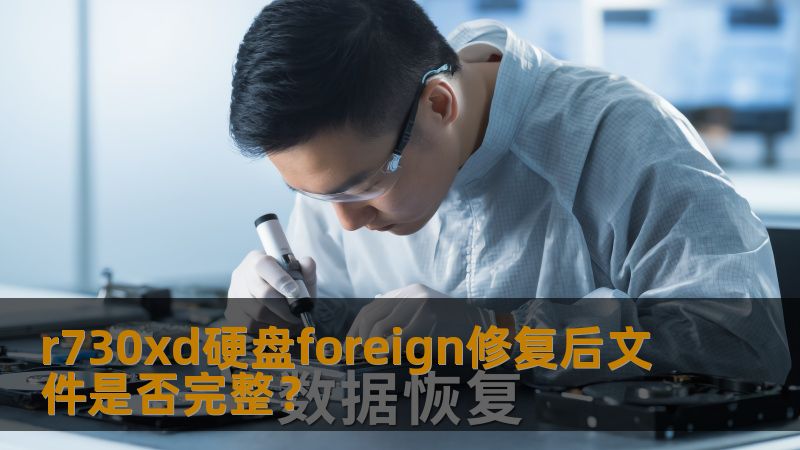 r730xd硬盘foreign修复后文件是否完整？
