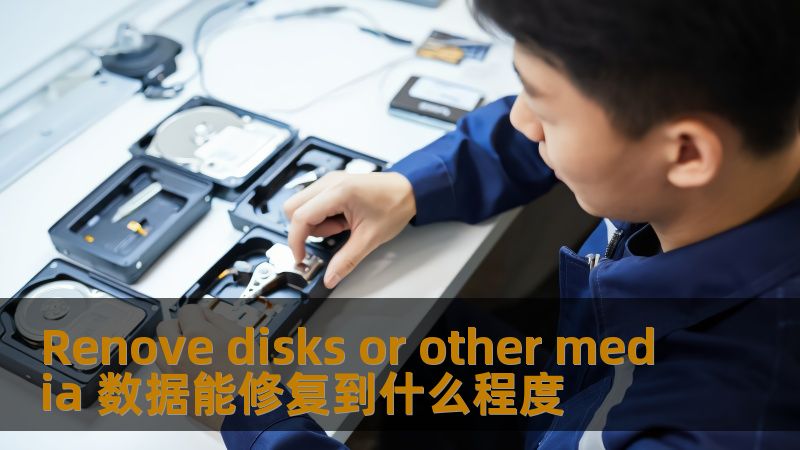 了解Renove disks or other media的数据修复程度，掌握常见故障、操作步骤及真实案例，为您的数据恢复提供有效指导。