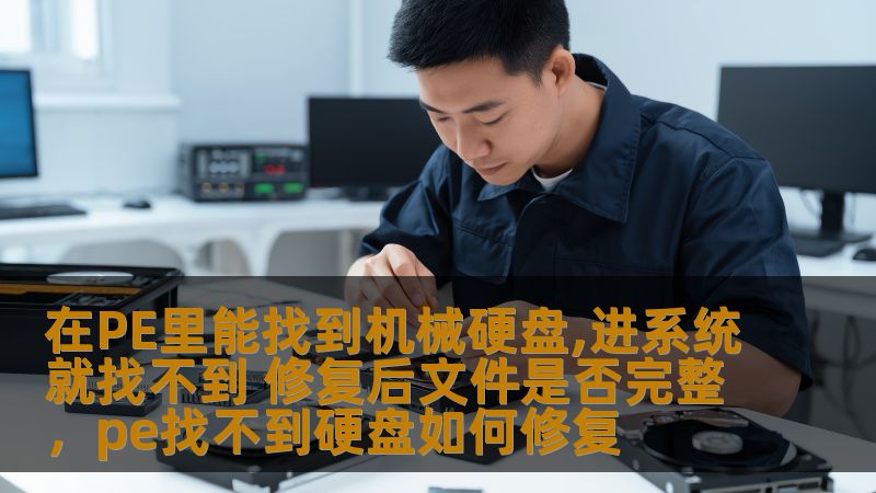 你是否曾遇到过这样的问题——在PE环境中可以正常识别到机械硬盘，而进入系统后却无法找到硬盘？这让人十分困扰，尤其是当你需要访问硬盘中的重要文件时，问题变得更加紧迫。本文将深入探讨这一现象的原因，并分析在修复后文件是否能保持完整性。