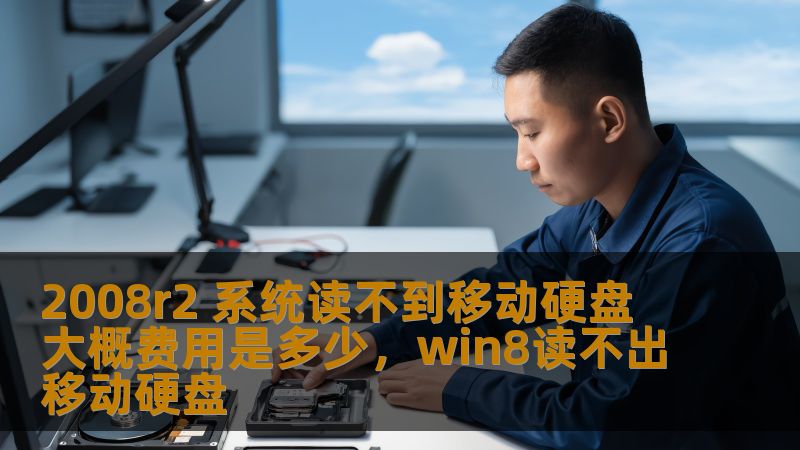 2008r2 系统读不到移动硬盘 大概费用是多少，win8读不出移动硬盘