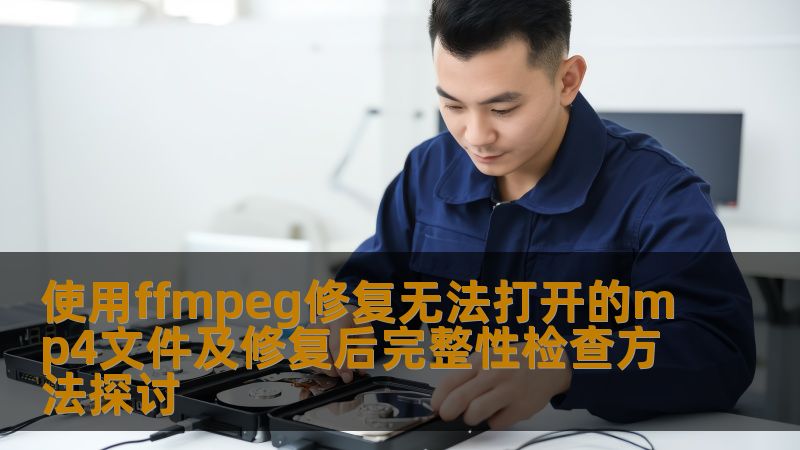 使用ffmpeg修复无法打开的mp4文件及修复后完整性检查方法探讨，解决视频播放问题，保障数据安全。