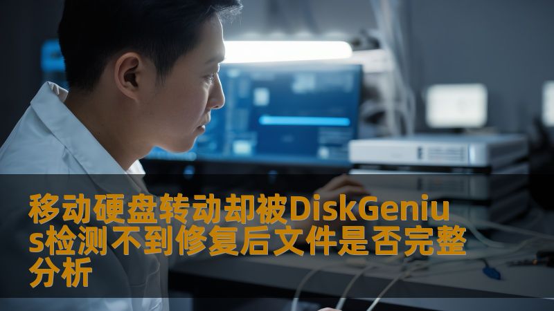 移动硬盘转动却被DiskGenius检测不到修复后文件是否完整分析