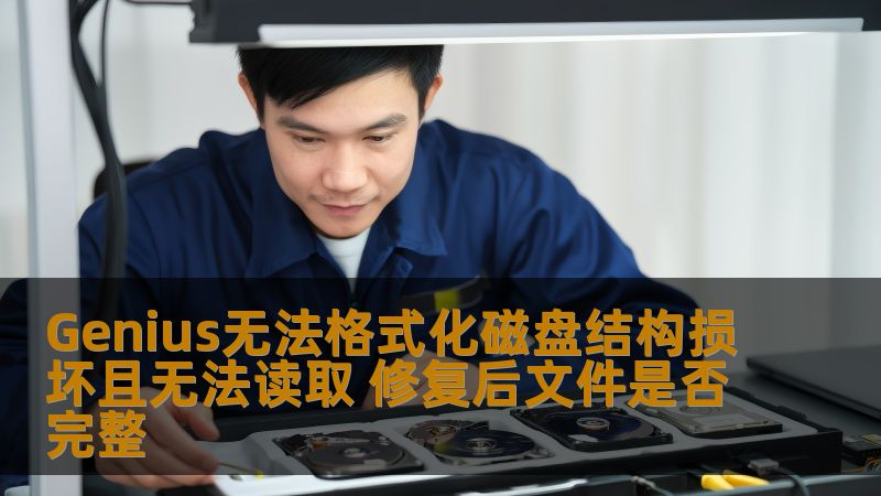 Genius无法格式化磁盘结构损坏且无法读取 修复后文件是否完整