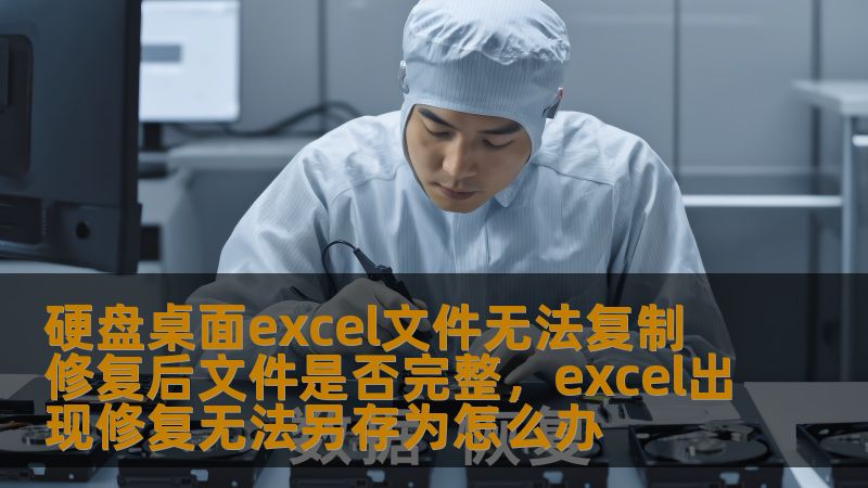 硬盘桌面excel文件无法复制 修复后文件是否完整，excel出现修复无法另存为怎么办
