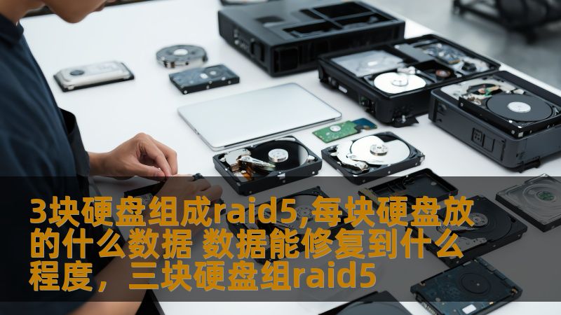 3块硬盘组成raid5,每块硬盘放的什么数据 数据能修复到什么程度，三块硬盘组raid5