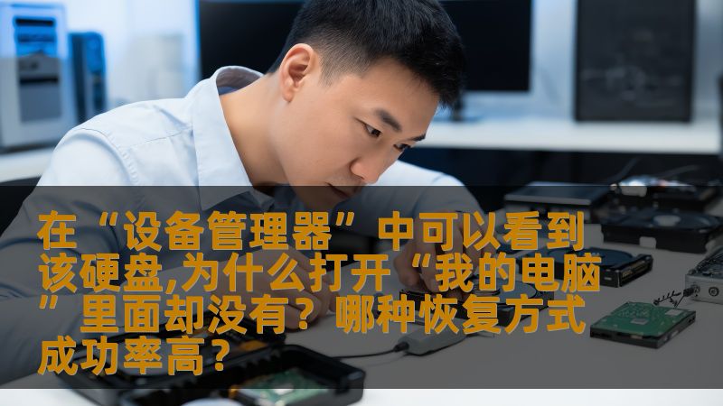 在“设备管理器”中可以看到该硬盘,为什么打开“我的电脑”里面却没有？哪种恢复方式成功率高？