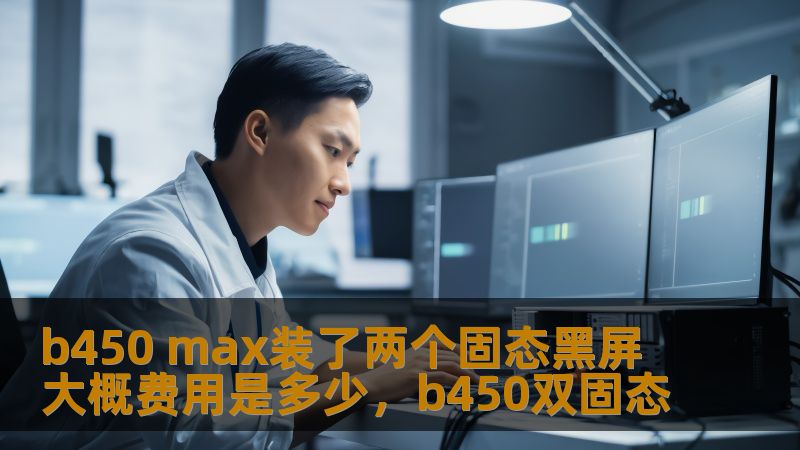 b450 max装了两个固态黑屏 大概费用是多少，b450双固态