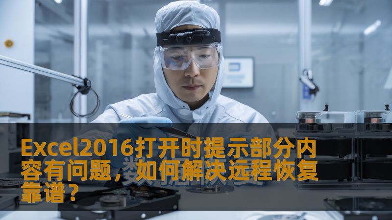 Excel2016打开时提示部分内容有问题，如何解决远程恢复靠谱？