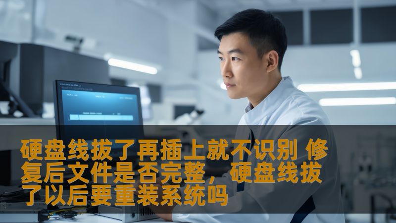 硬盘线拔了再插上就不识别 修复后文件是否完整，硬盘线拔了以后要重装系统吗