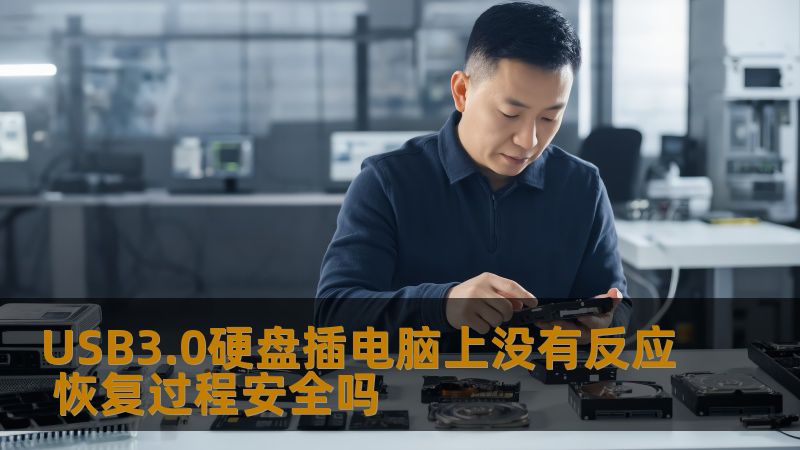 USB3.0硬盘插电脑上没有反应 恢复过程安全吗
