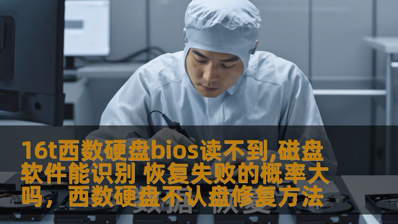 16t西数硬盘bios读不到,磁盘软件能识别 恢复失败的概率大吗，西数硬盘不认盘修复方法