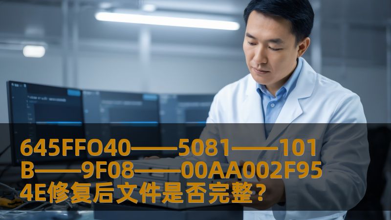 了解645FFO40——5081——101B——9F08——00AA002F954E文件修复过程，如何保证文件的完整性，并确保数据的安全性与稳定性。