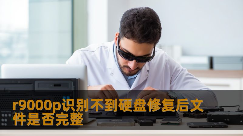 r9000p识别不到硬盘修复后文件是否完整